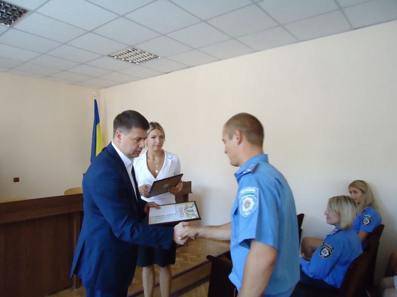 Привітаня працівників Васильківського відділу поліції