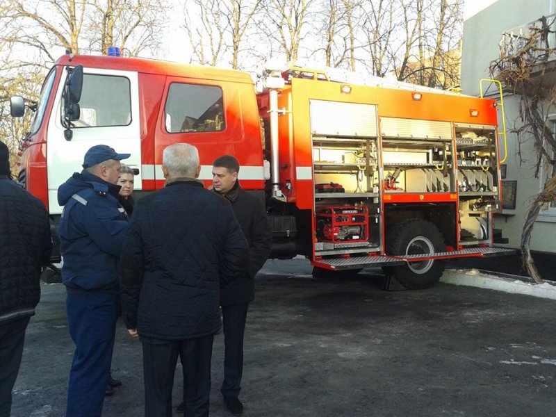 В Васильокві зявився  сучасний пожежний автомобіль МАЗ