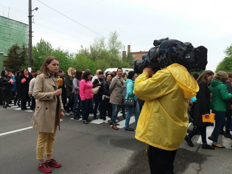 Акція-мітинг батьківського та педагогічного колективів Васильківської загальноосвітньої школи №6