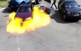 В Василькове на автозаправке произошел взрыв (ВИДЕО)