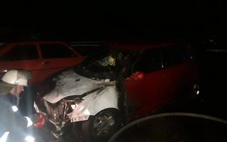 В Василькові на массиві згорів автомобіль