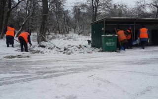 Працівники КП «Комбінат комунальних підприємств м. Василькова» 13.02.2019 року проводили роботи