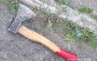 Затримано чоловіка, який напідпитку накинувся з сокирою на поліцейського охорони