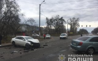 ДТП на перехресті в Глевасі (Відео)