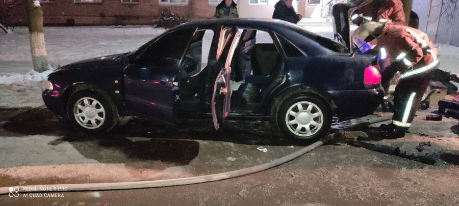 В місті Васильків  вночі горів автомобіль