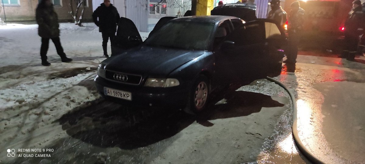 В місті Васильків  вночі горів автомобіль