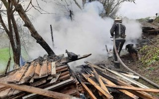 Пожежа в садовому таваристві Урожай