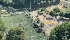 В Василькові на масиві відкрили багатофункціональний спортивний майданчик