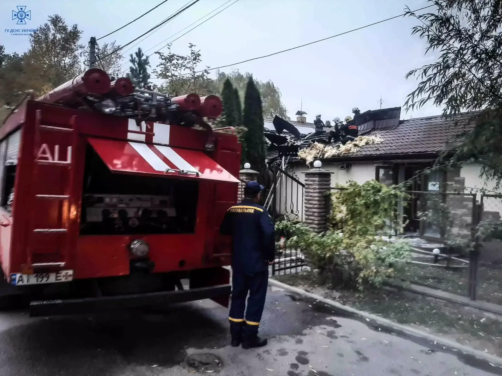У Василькові загорілось кафе з відвідувачами та персоналом