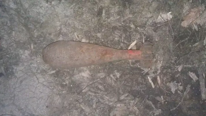 в Васильковском районе на поле обнаружен артснаряд