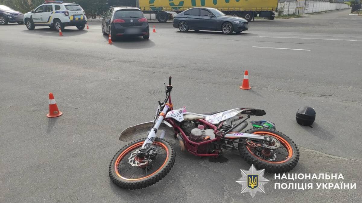 У Василькові внаслідок ДТП   потрапив до лікарні 18-річний мотоцикліст