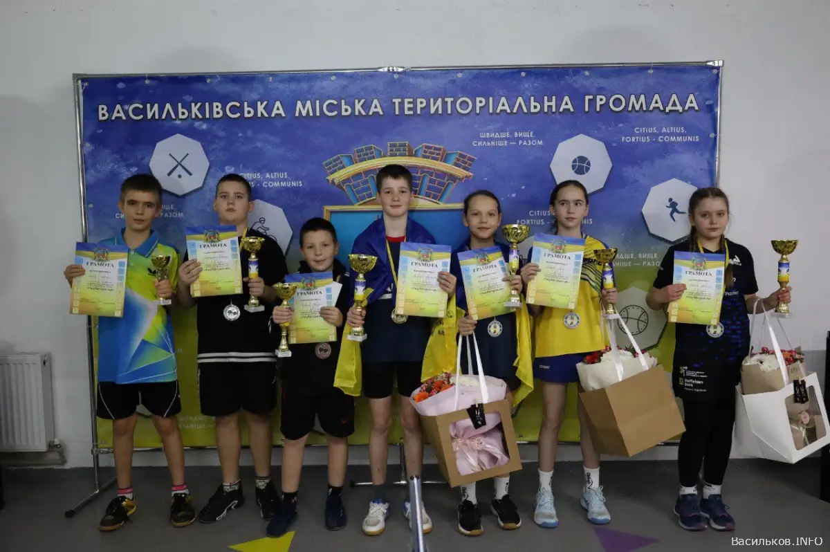 У Василькові відбувся відкритий чемпіонат з настільного тенісу VASYLKIV OPEN CUP